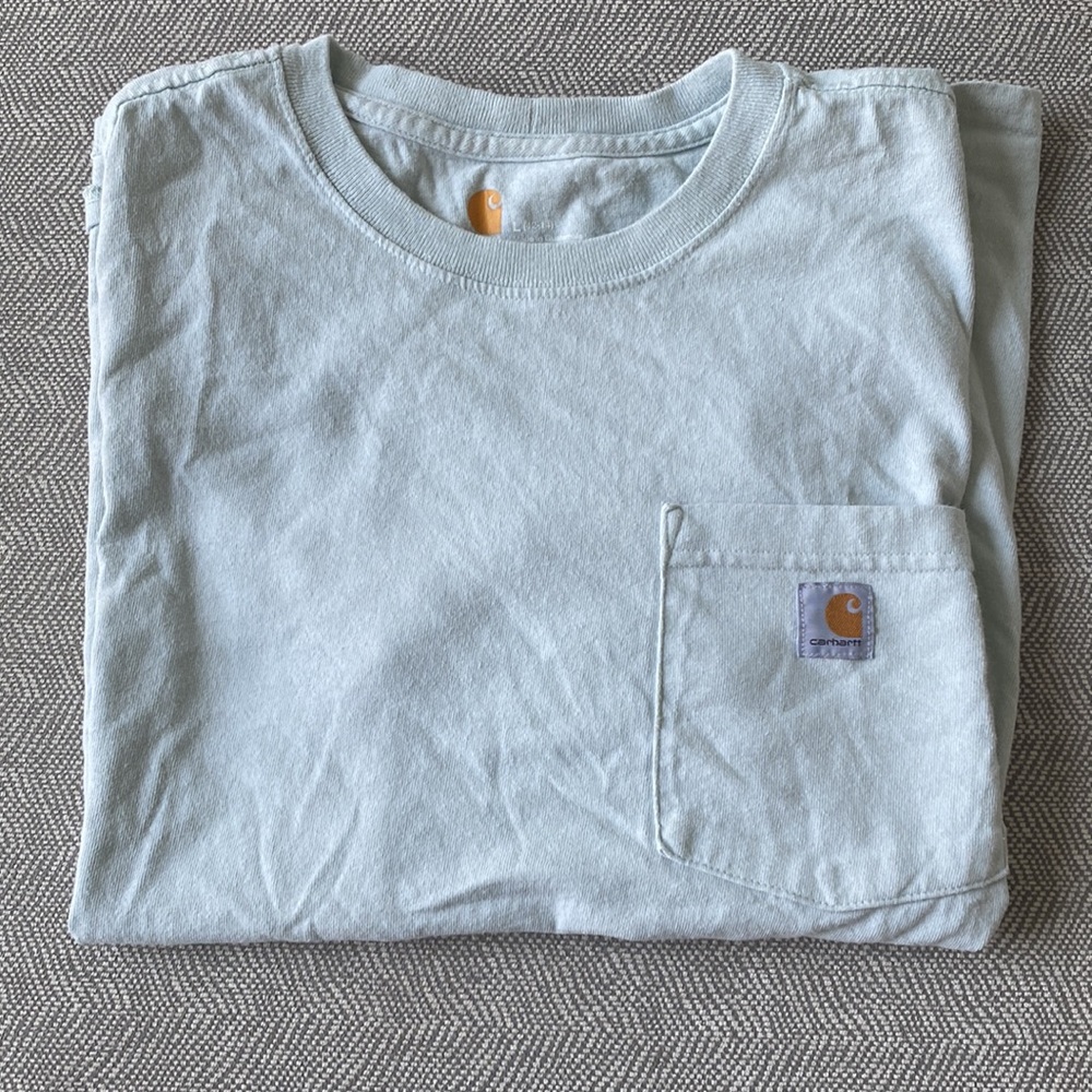 Carharrt teal t shirt